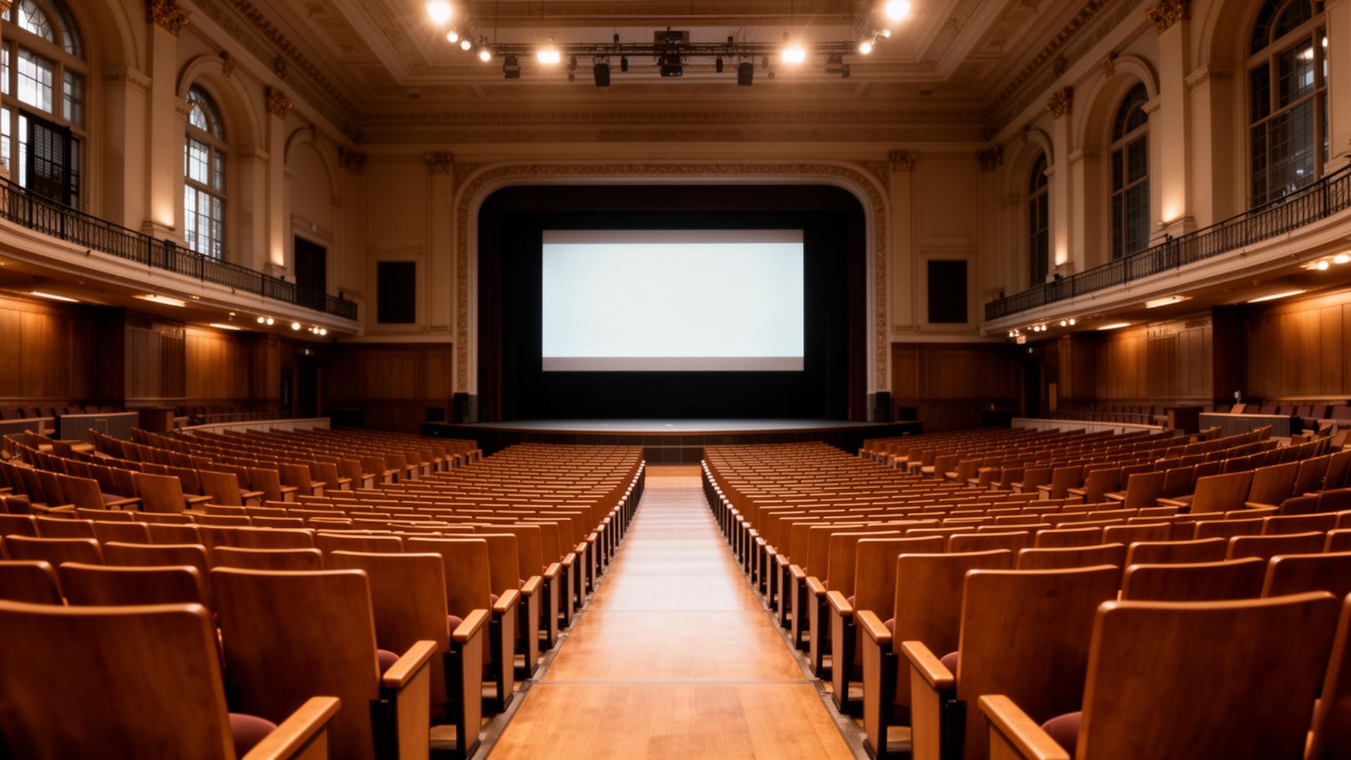University auditorium interior