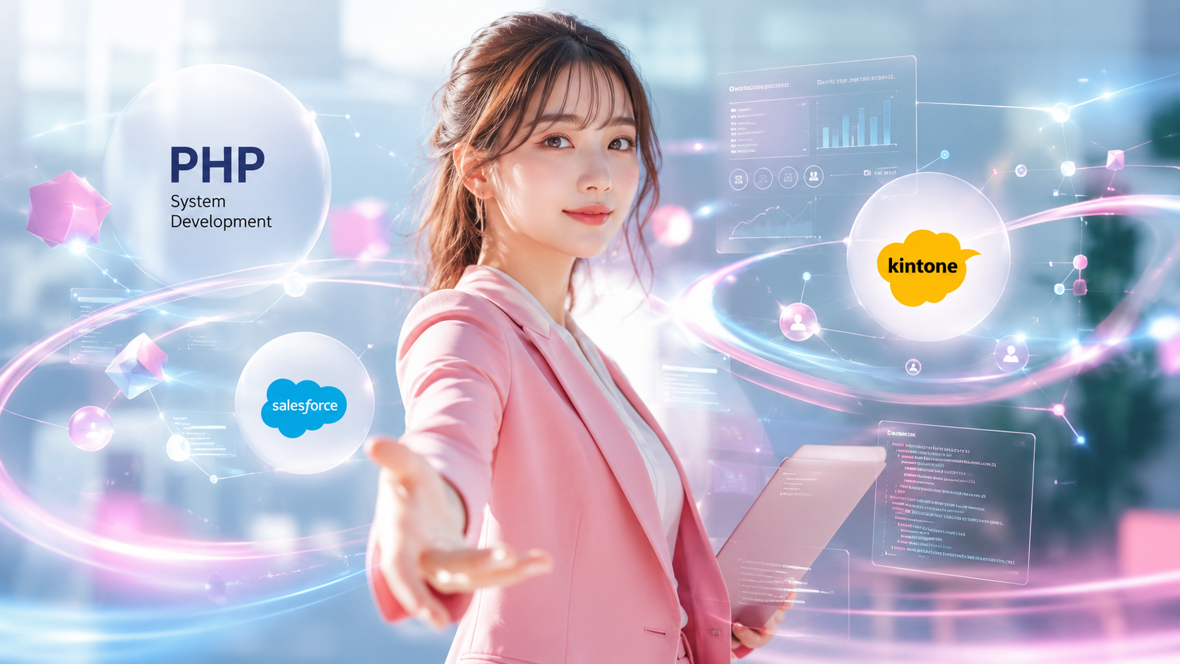 Salesforce・kintone連携対応のPHPシステム開発を行います — service thumbnail